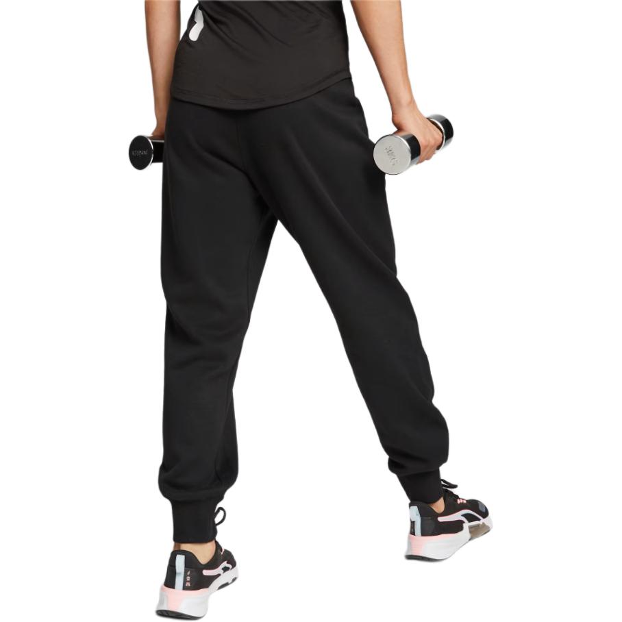Puma Train Favorite Fleece Training Pants Solid Color Elastic Sweat Absorbent Casual Pants Women pants Black 524234-01