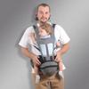Ergonomic Baby Carrier with Hip Seat Waist Stool Adjustable Newborn To Toddler Carrier for Breastfeeding Comfort Safe Hands-Free Baby Waist Stool