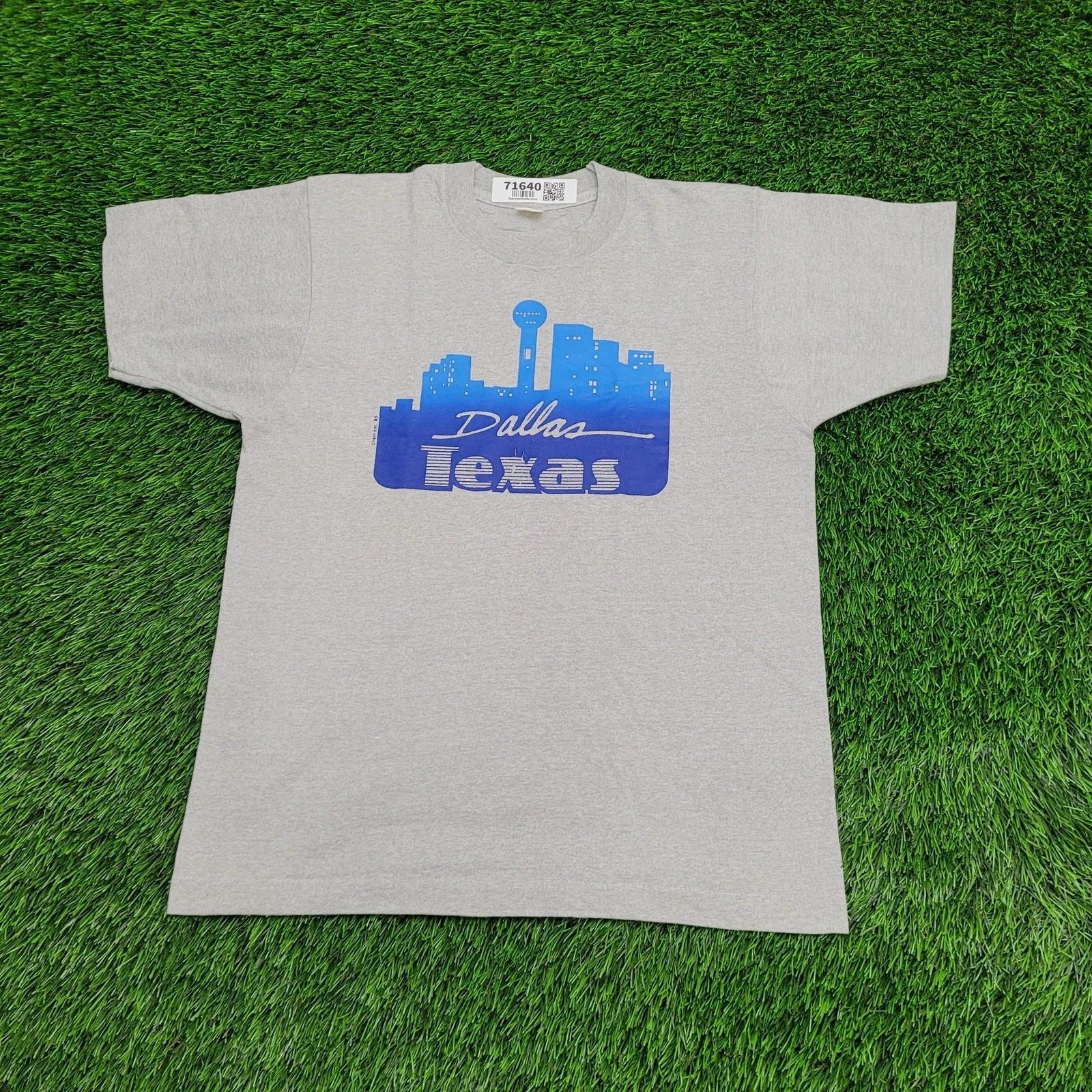 

Vintage 1985 Dallas Texas Shirt S/M 18x24 Gray 3XL
