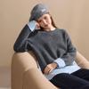 Betu Women's Winter Contrast Color Faux Two-Piece Knit Sweater