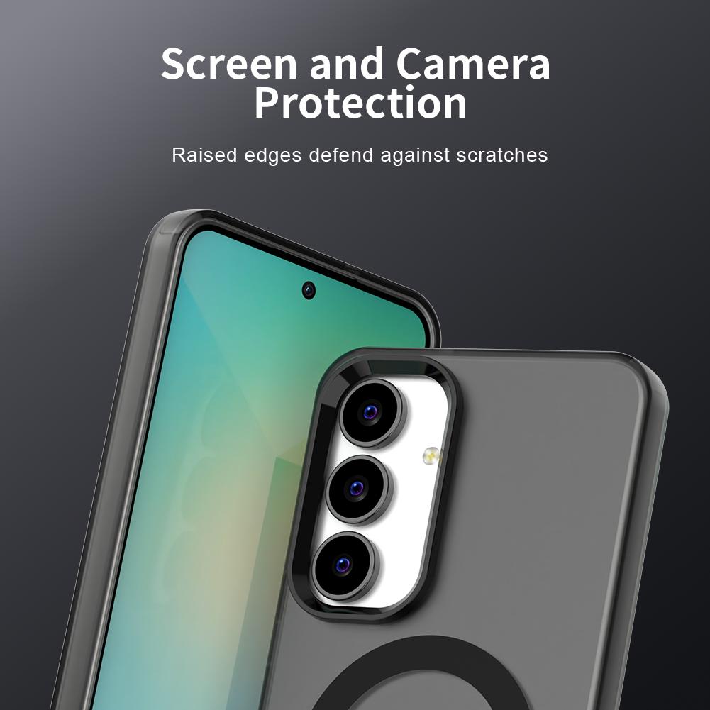 For Samsung Galaxy S25 FE 5G Case Magsafe Translucent Matte Magnetic Case For Galaxy S25FE Wireless Charging Candy Color Cover