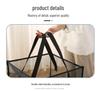 Large Folding Mesh Laundry Hamper - Square Dirty Clothes Storage Basket for Bathroom