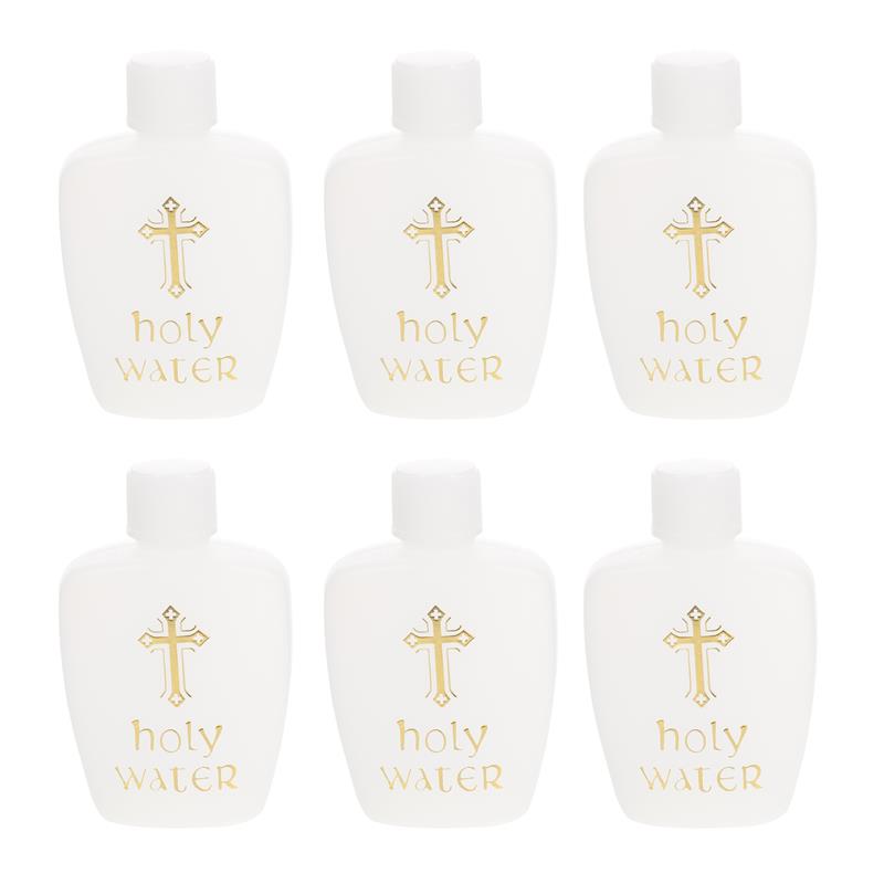 

6Pcs Plastic Holy Water Bottles Church Holy Water Bottles Easter Cross Holy Water Bottle Baptism For Baptism And Exorcism