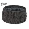 Cold Weather Ear Protection Winter Knitted Headband for Women Soft Fleece Lined Thermal Hair Outdoor Sports Warmer Band Thickened Plush Elastic Band