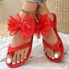 Damen rutschfeste Trend-Sandalen Neue Sommer-Leichtgewicht-Plateau-Sandalen Mode Strand Freizeit Outdoor Schleife Flache Hausschuhe