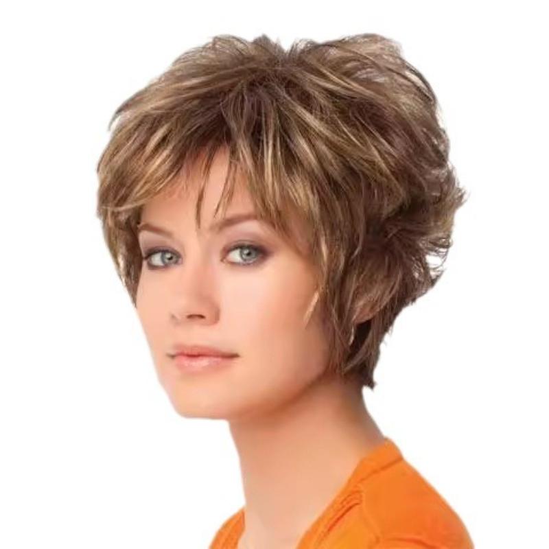 European and American Fashionable Fluffy Short Hair