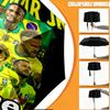 Custom Name Personalized Neymar Jr Print Umbrella, Auto Open Close, 8‑Rib Sturdy Frame, Commute Camping Hiking Use, Birthday Gift