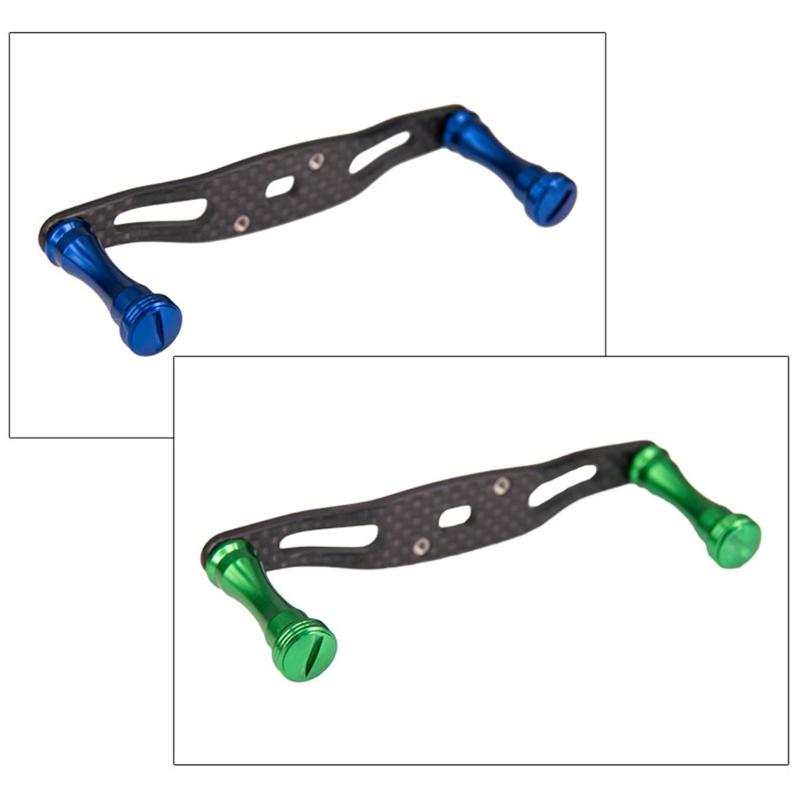 Carbon Fibers Double Handle Fishing Reel Power Handle Replacement Assembly Part Double Rocker Arm Fishing Reel Handle
