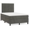 Maison Exclusive - Lattenrost und Matratze, Dunkelgrau, 120x190cm, Samt