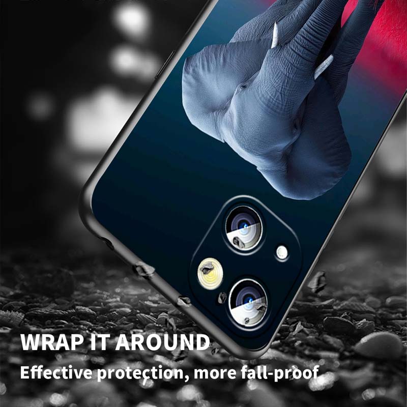 Cartoon Anime Animals Phone Case For Apple iPhone 17 16 16E 15 14 13 12 11 Pro Max Plus Black Soft Silicone