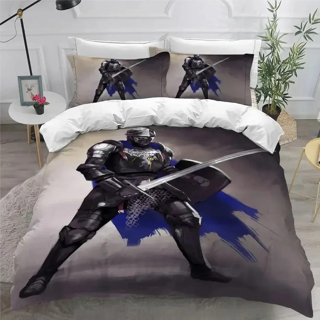 3D Print Holy Knights Bedding Set Duvet Cover Sheet Printed Bed Set Pillowcase Bed Full Queen King Size Comforter Bedroom