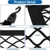 Adjustable Large Elastic Car Boot Net Nylon Mesh Organizer For Car Boot Vehicle Camper Van SUV 100x80cm With 4 Hooks 4 Straps