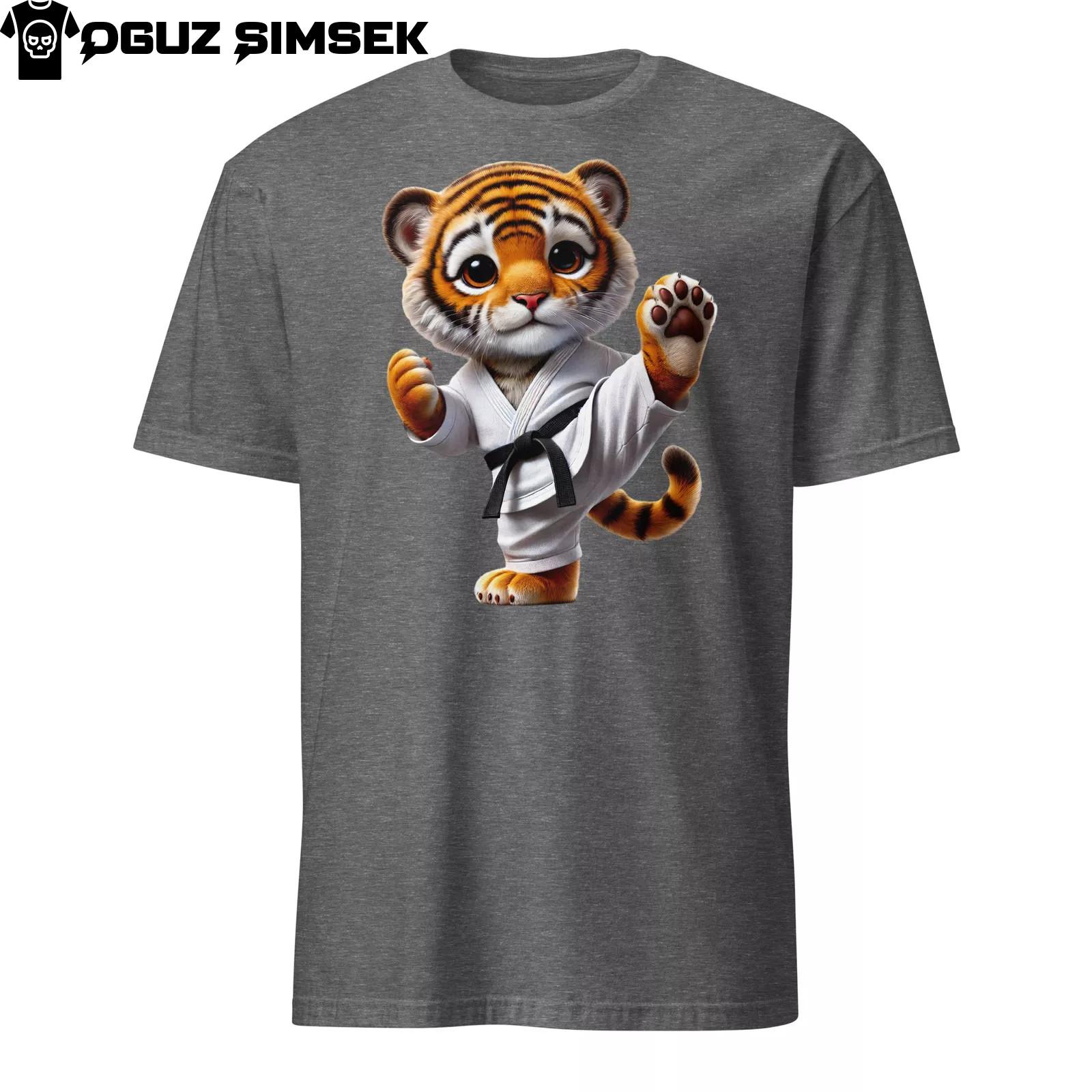 Unisex Basic Softstyle T-Shirt Mens Womens Tees Top Gildan | with Karate Tiger Cub Graphic Taekwondo S