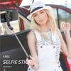 33.9in 3-σε-1 Στικ Σέλφι Επιτραπέζιο Τρίποδο Σταθεροποιητής Gimbal με Τηλεσκοπικό Κοντάρι 5 Τμημάτων Έξυπνο