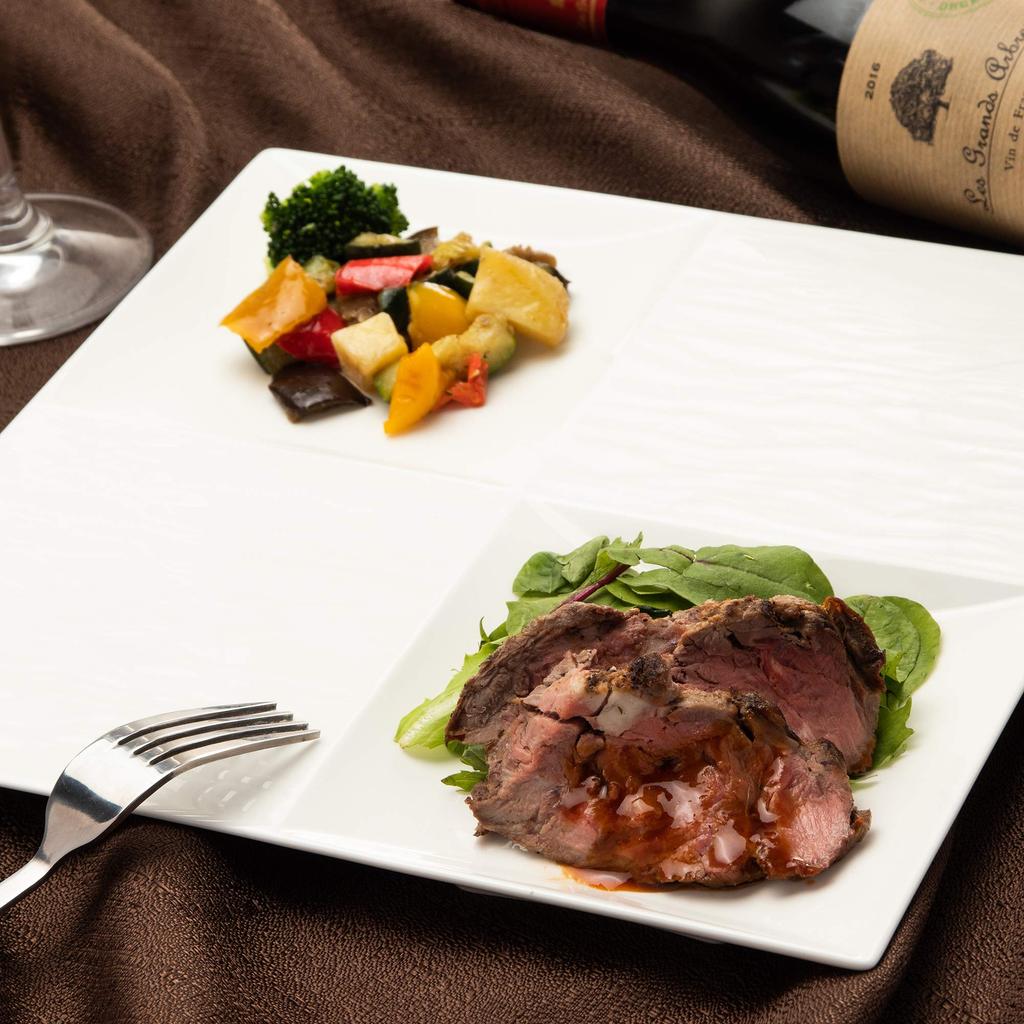 NARUMI Steinguss 27cm Mehrkammer-Teller, Weiß, Quadratisch, Teller, 51095-5524