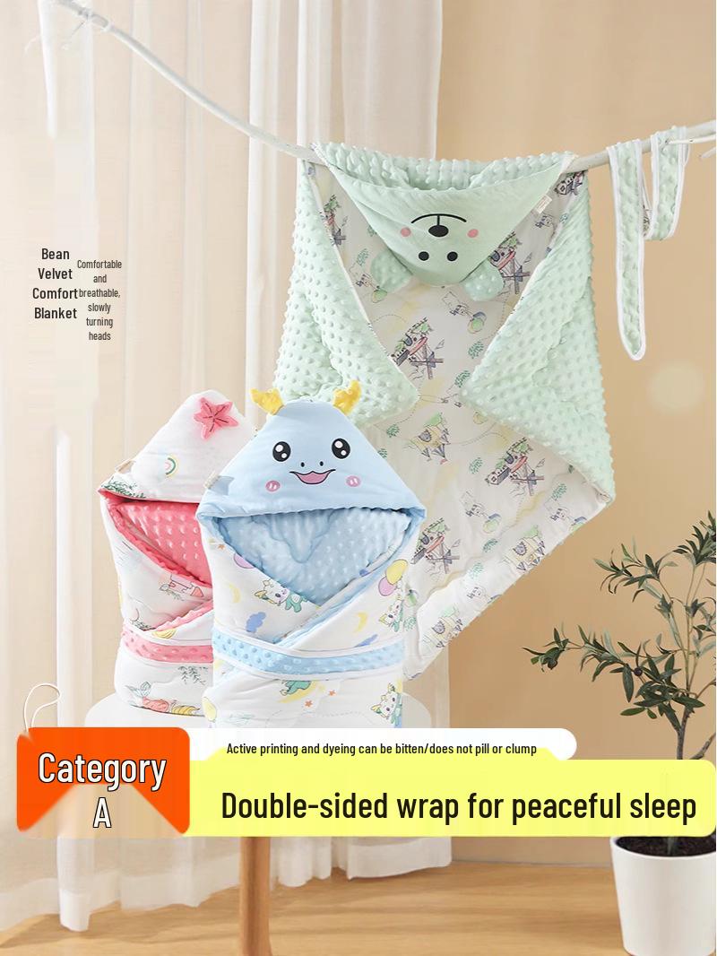 

Spring & Autumn Newborn Baby Swaddle Blanket - Baby Bean Quilt Collection