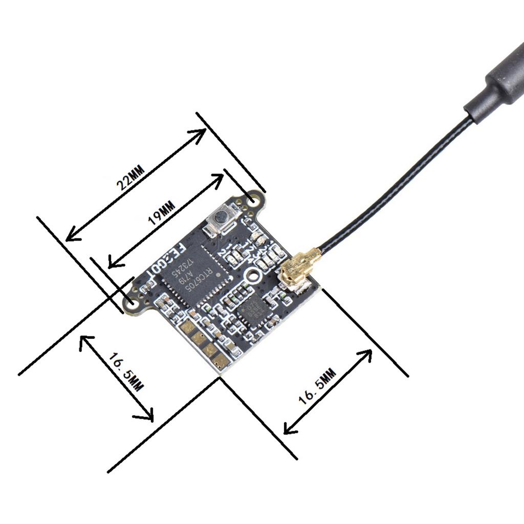 FE200T 5.8G 40CH FPV Transmitter 20/100/200mW Switchable AV 4.55.2V