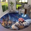 Spy Family Round Area Rug Carpet Rug For Living Room Bedroom Sofa Playroom Decor Nonslip Floor Mat