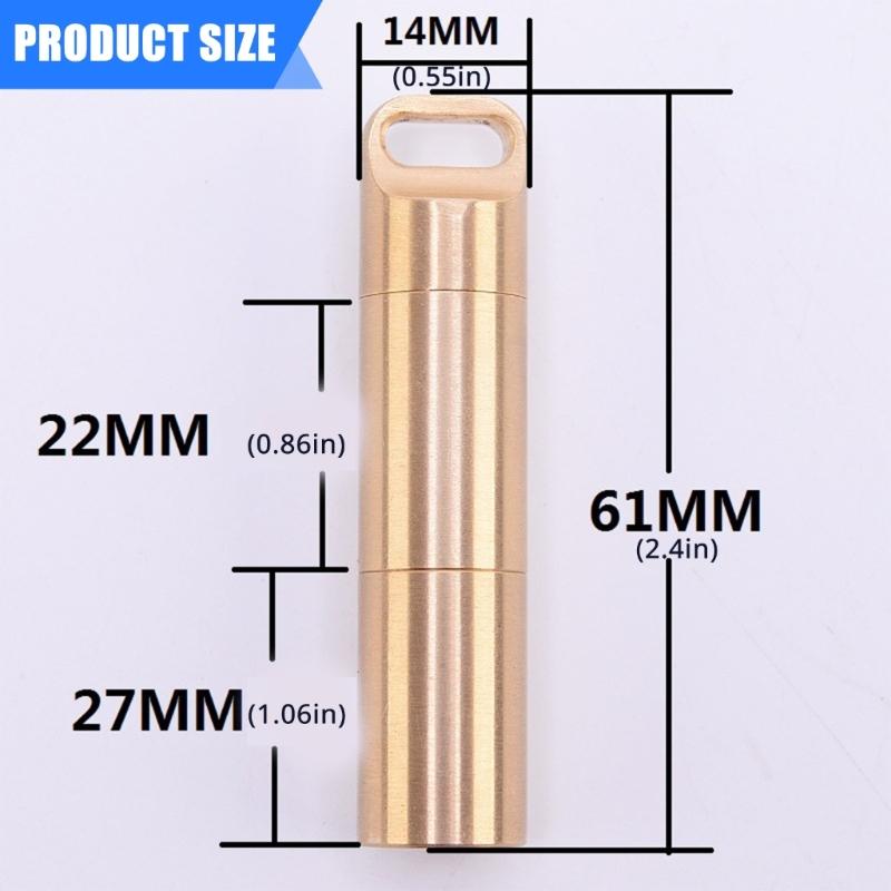 Waterproofed Outdoor Storage Container Double Opening Medicine Dry Bottles for Outdoor Hiking and Home Use