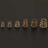 80pcs M4M5M6M8M10 Zinc Alloy Screw In Type Hex Drive Threaded Furniture Insert Nuts Set