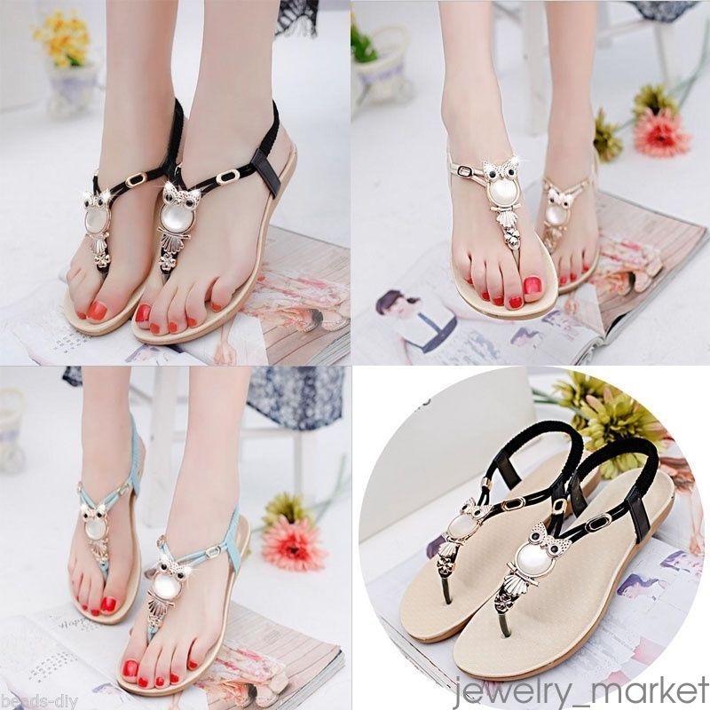 Versatile Women Bohemia Buckle Flat Shoes Sandals For Everyday Comfort And Fashion