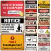 Warning Tin Sign Caution Metal Sign Plaques Kids And Pets At Play Slow Down For Street Lawn Neighborhoods Reflective Safety Sign