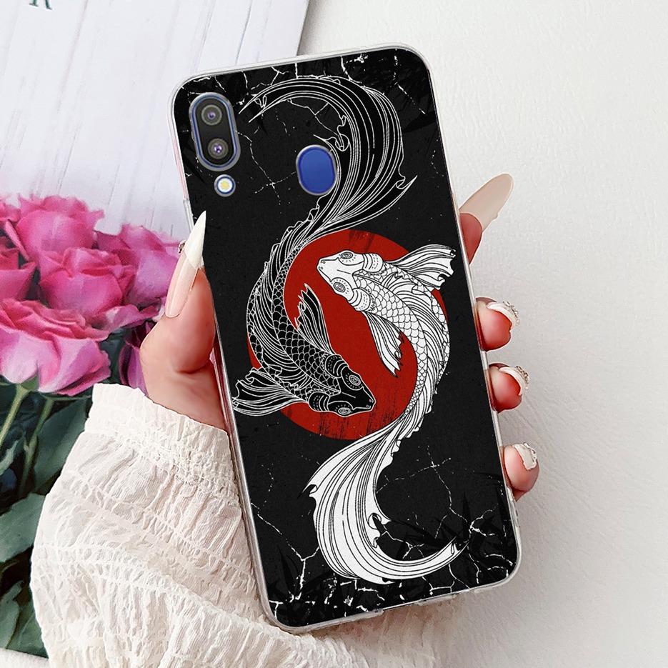 For Samsung Galaxy M10 M20 M30 Case New Fashion Painted Cover Clear Silicone Soft Slim Phone Case For Samsung M10 M20 M30 Fundas