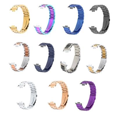 Upgrades Watch Band Adjustable Watch Strap Coloful Watch Band Metal Watch Band Replacement 18mm Thread for Watch Fit3