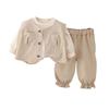 Kids Casual Long-Sleeve Set, Comfortable Daily Wear Outfits