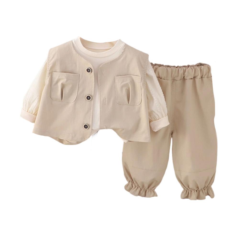 Kids Casual Long-Sleeve Set, Comfortable Daily Wear Outfits