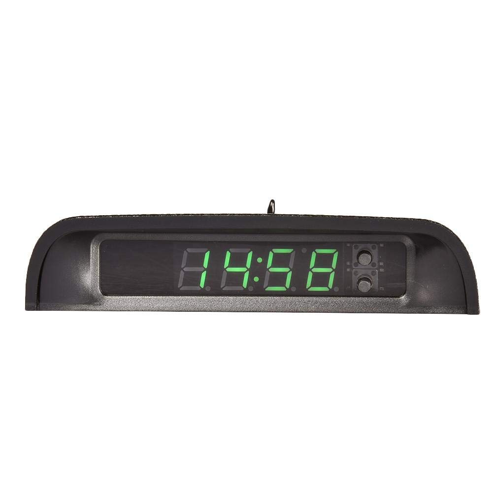 Car Digital Watch, Car Clock, Solar Electronic Watch, 4 In 1 Clock, Time, Date,