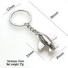 Creative Metal Airplane Keychain - Miniature Engine Pendant & Aviation Gift