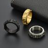 Rotatable Spider Titanium Steel Men's Retro Hip Hop Index Finger Ring
