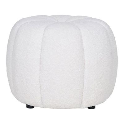 Paisley Pouf Ø48cm Off-white.