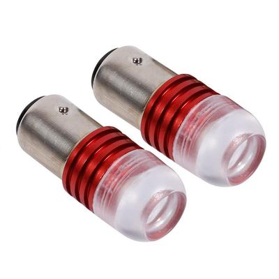Gorgeri Tail Brake Lights, 2pcs Red 1157 2357 Strobe Flashing LED Projector Bulb Car Tail Brake Lights