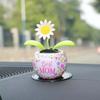 2026 Blumentopf Solarbetriebene tanzende Ornamente Fensterbank Auto Dekorationen
