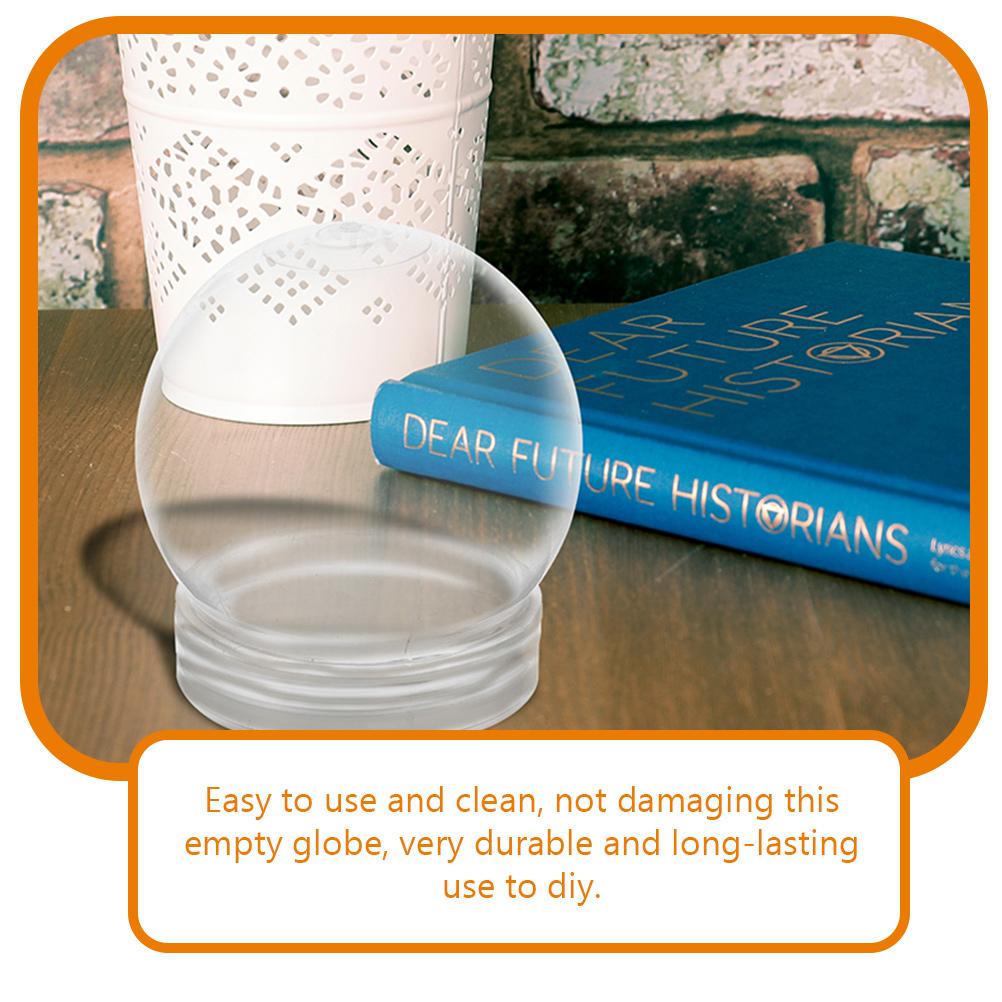 15 bucăți globuri de apă limpede cu capac deșurubat globuri de zăpadă goale pentru realizarea recuzită globuri de zăpadă kit globuri de zăpadă DIY glob de apă