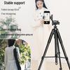 Universal Live Stream Stand: Phone, Tablet, DSLR Tripod with Fill Light for Photography & Selfies