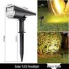 Super Bright Waterproof Solar Garden Spotlight: Dual-Purpose Landscape Lawn Light for Outdoor Villas