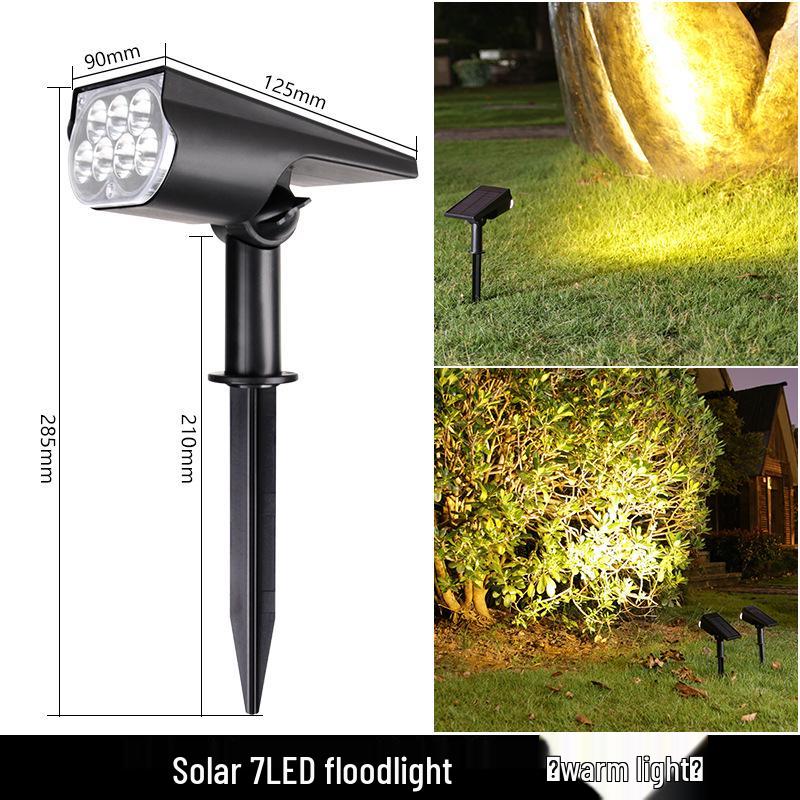 Super Bright Waterproof Solar Garden Spotlight: Dual-Purpose Landscape Lawn Light for Outdoor Villas