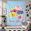Wall Hanging Tapestry With Custom Name & Text, Mr. Men & Little Miss Decorative Tapestry For Bedroom