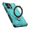 For Oppo Reno13 Pro 5G Magnetic Case Rotating Metal Kickstand PC + TPU Phone Back Cover