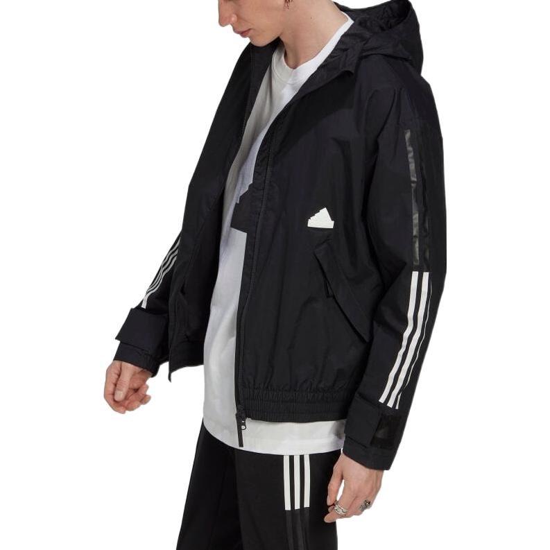 Adidas Jackets Men's Black Hooded Moderate Other HG2062