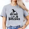 Funny Halloween Womens Tshirts Drink Up Witches Shirt Oneck Short Sleeve Tees Women Tshirts Fashion Casual Tees Clothing