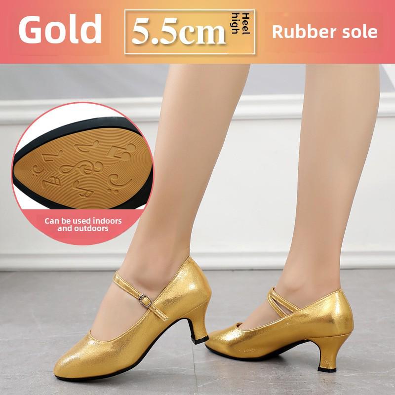 Pantofi de dans modern cu talpă moale: Perfect pentru stilurile de dans Square, Social și National