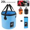 12L Portable Foldable Water Bucket Fishing Bucket Folding Water Container for Travelling Camping Hiking Fishing Washing