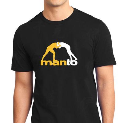 Short-sleeved T-shirt for Fitness, Black, Mantou Brazilian Jiu-Jitsu Man's Summer Sportswear Fo