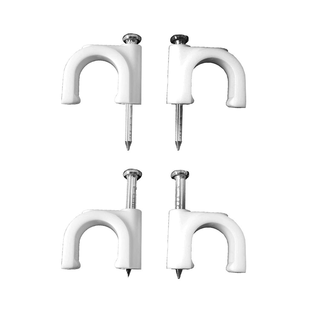 grapa blanca cable manguera tubular 2x1,5mm n°7 (caja 100 unid.)