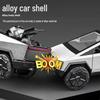 Cyber Pickup Truck with RV Trailer Die-cast Model