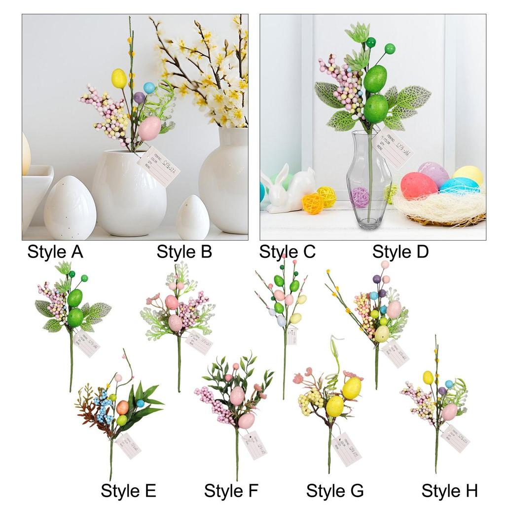 Easter Decoration Egg Tree Branch Decorative Branches Easter Egg Stems for Vase Home Party Easter Celebration Decoration